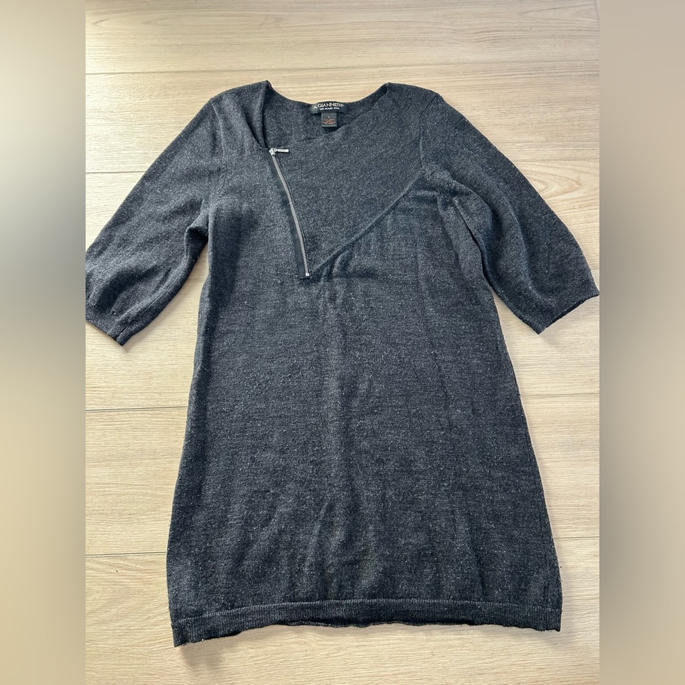 A. Giannetti Short Sleeve Wool Sweater